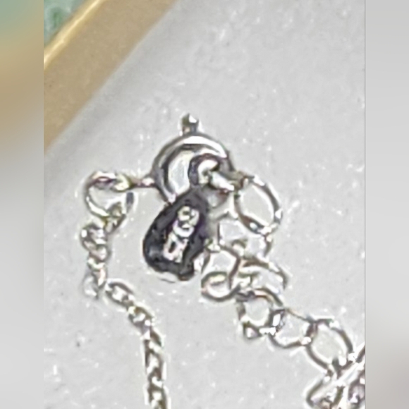 STERLING SILVER BAR NECKLACE - Picture 4 of 8